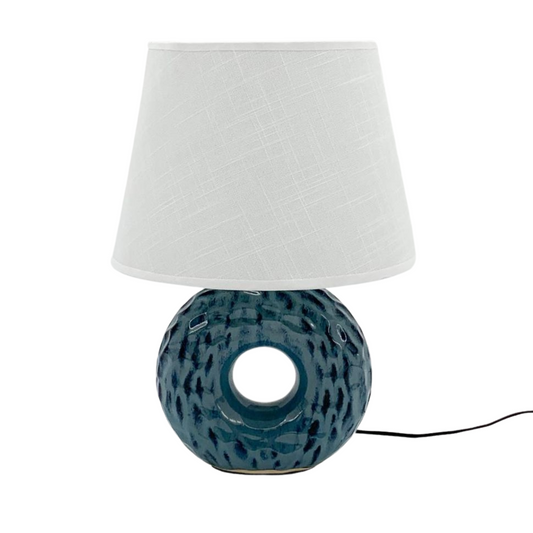 Ceramic table lamp — Blue