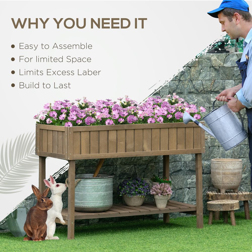 Wooden Raised Bed Container