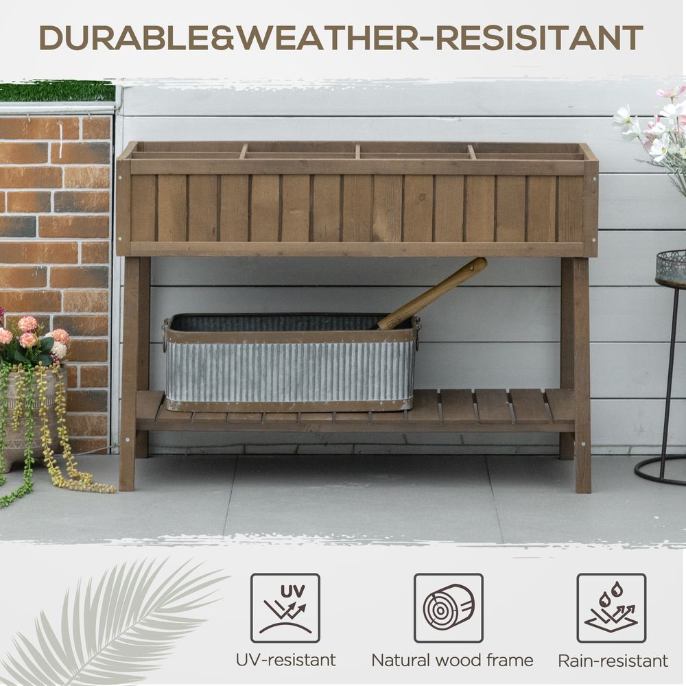 Wooden Raised Bed Container