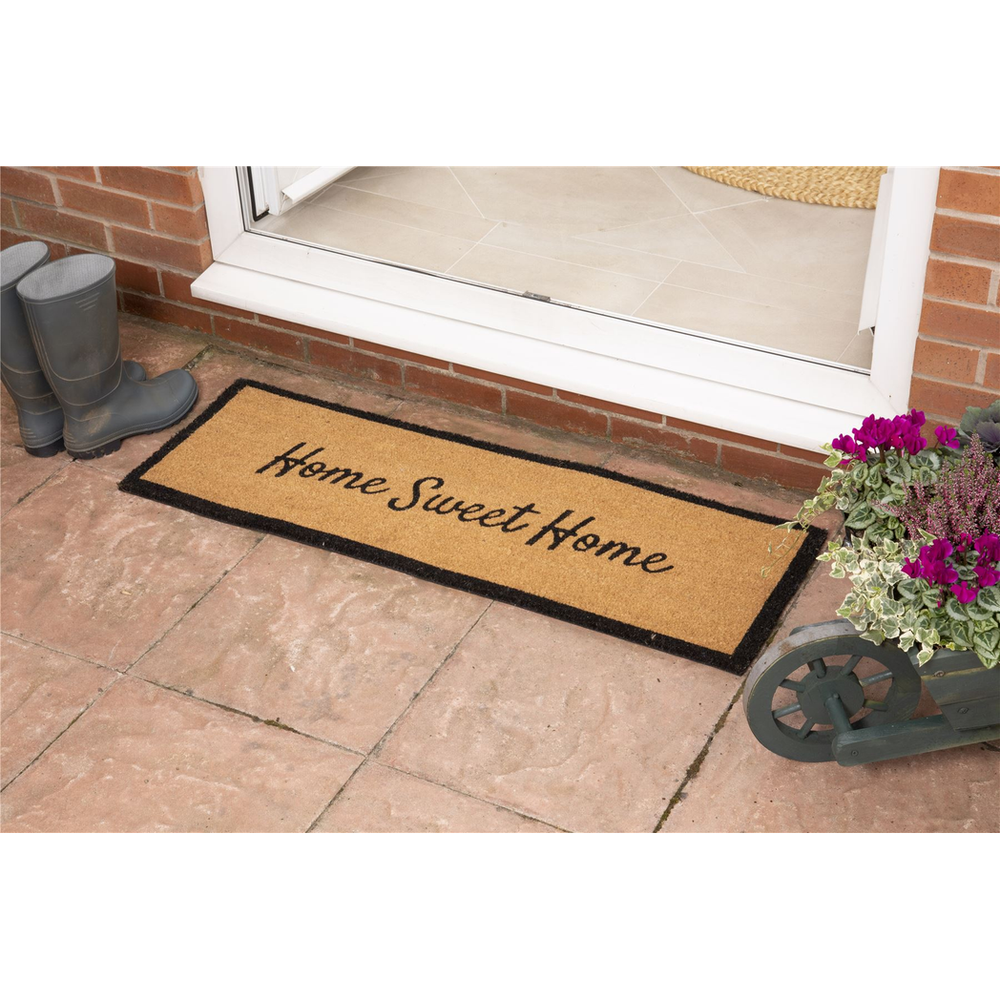 Astley Slogan Home Sweet Home Natural Doormat