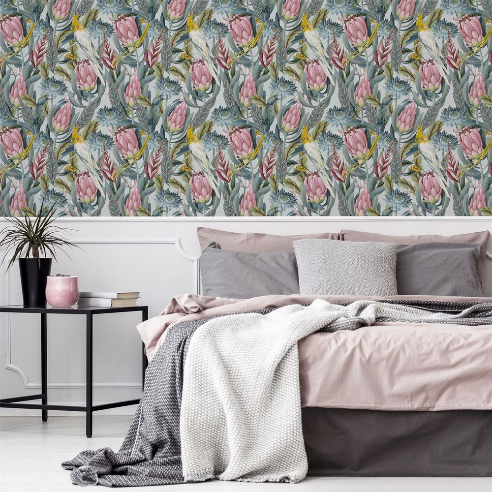 Rainforest Escape Green Pink sw12