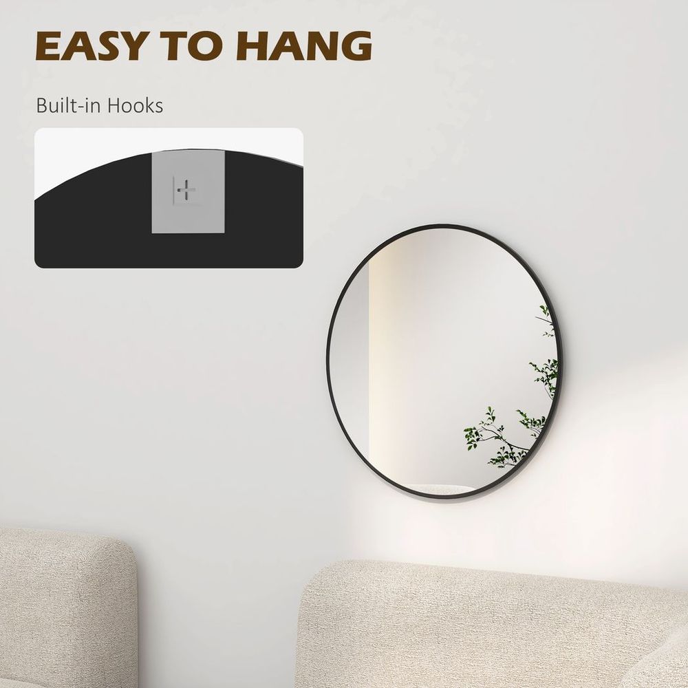 HOMCOM Wall Mirror — Black