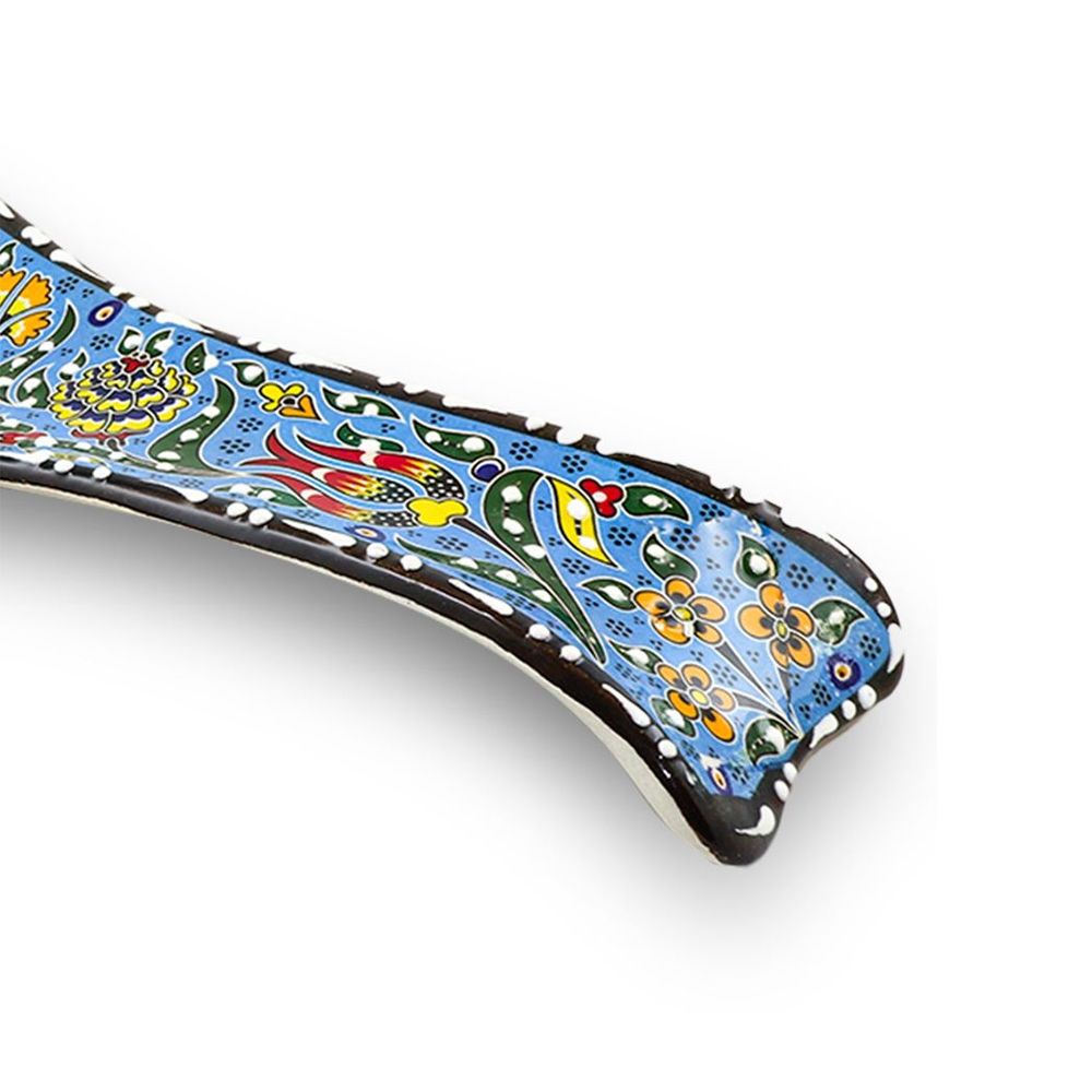 Handmade Ceramic Spoon Rest —Blue