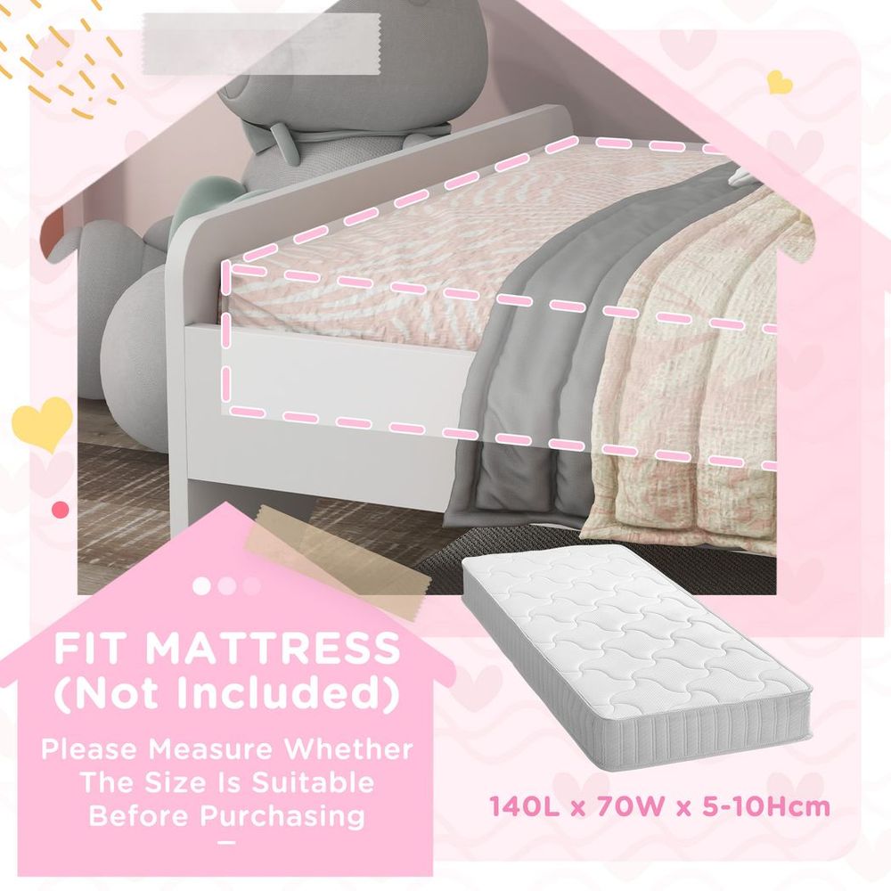 Unicorn Toddler Bed — White