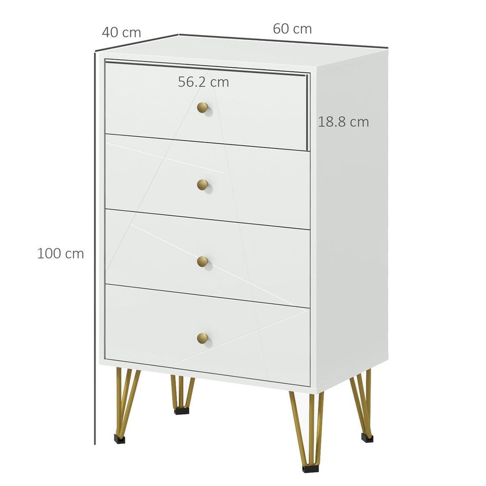 Chest of Drawers / Dresser with Pin Legs