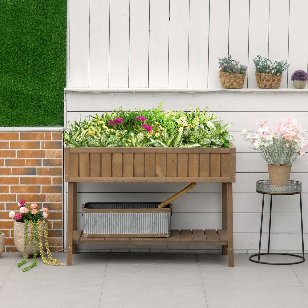 Wooden Raised Bed Container