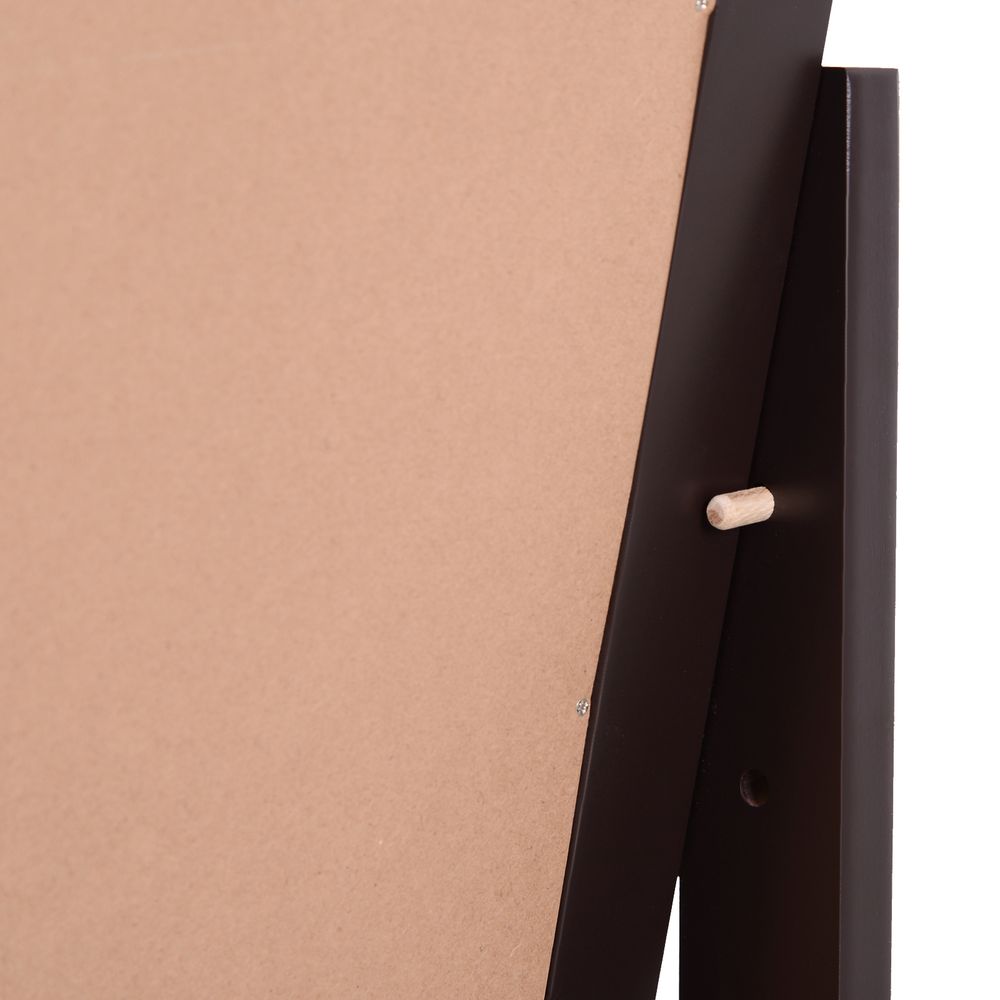 Freestanding Dressing Mirror — Dark Brown Frame