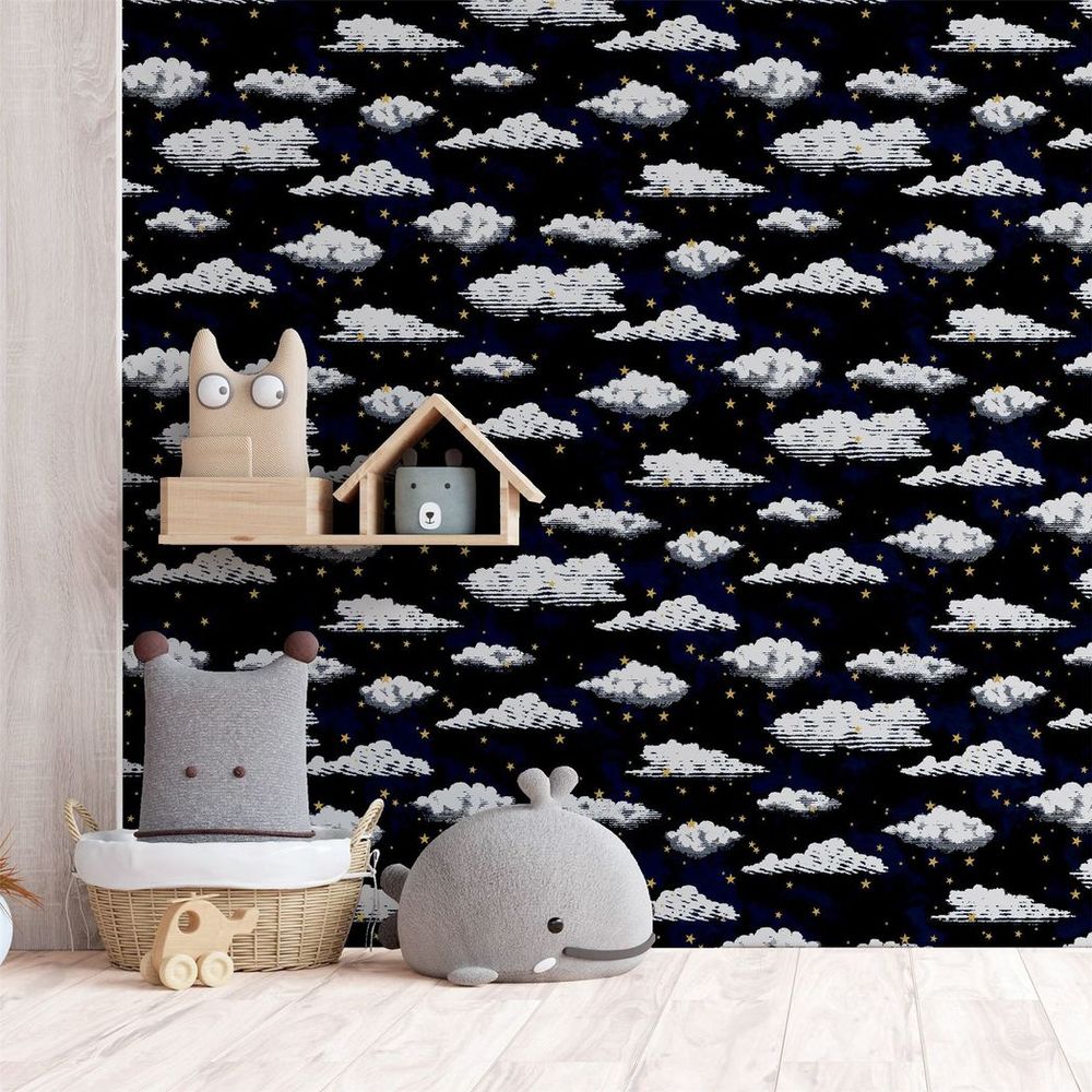 Stars And Clouds Navy sw12