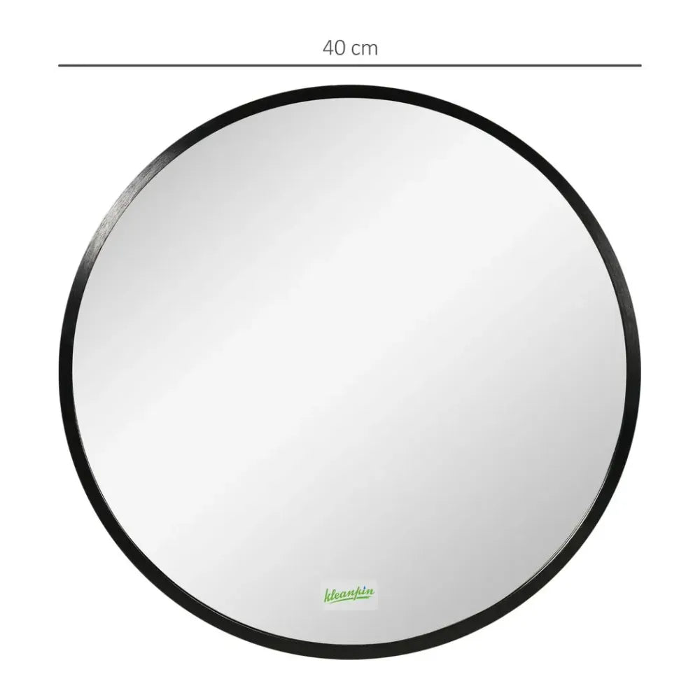 Wall-mounted Vanity Mirror — Black, 40x40cm