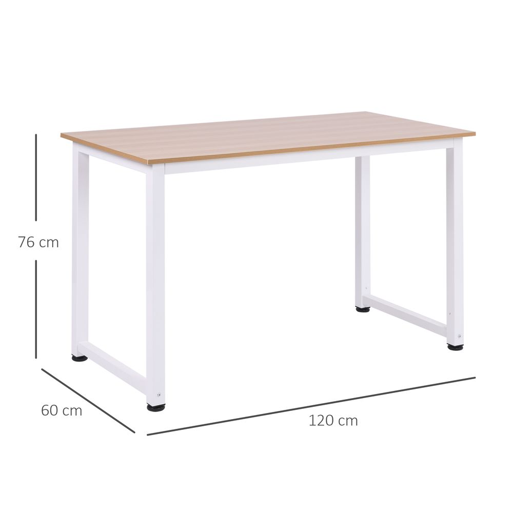 Desk with White Metal Frame