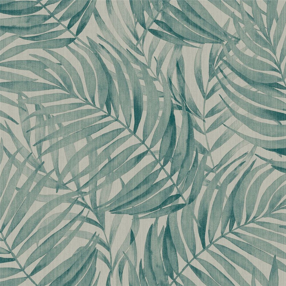 Tropical Leaf Sage Green Wallpaper