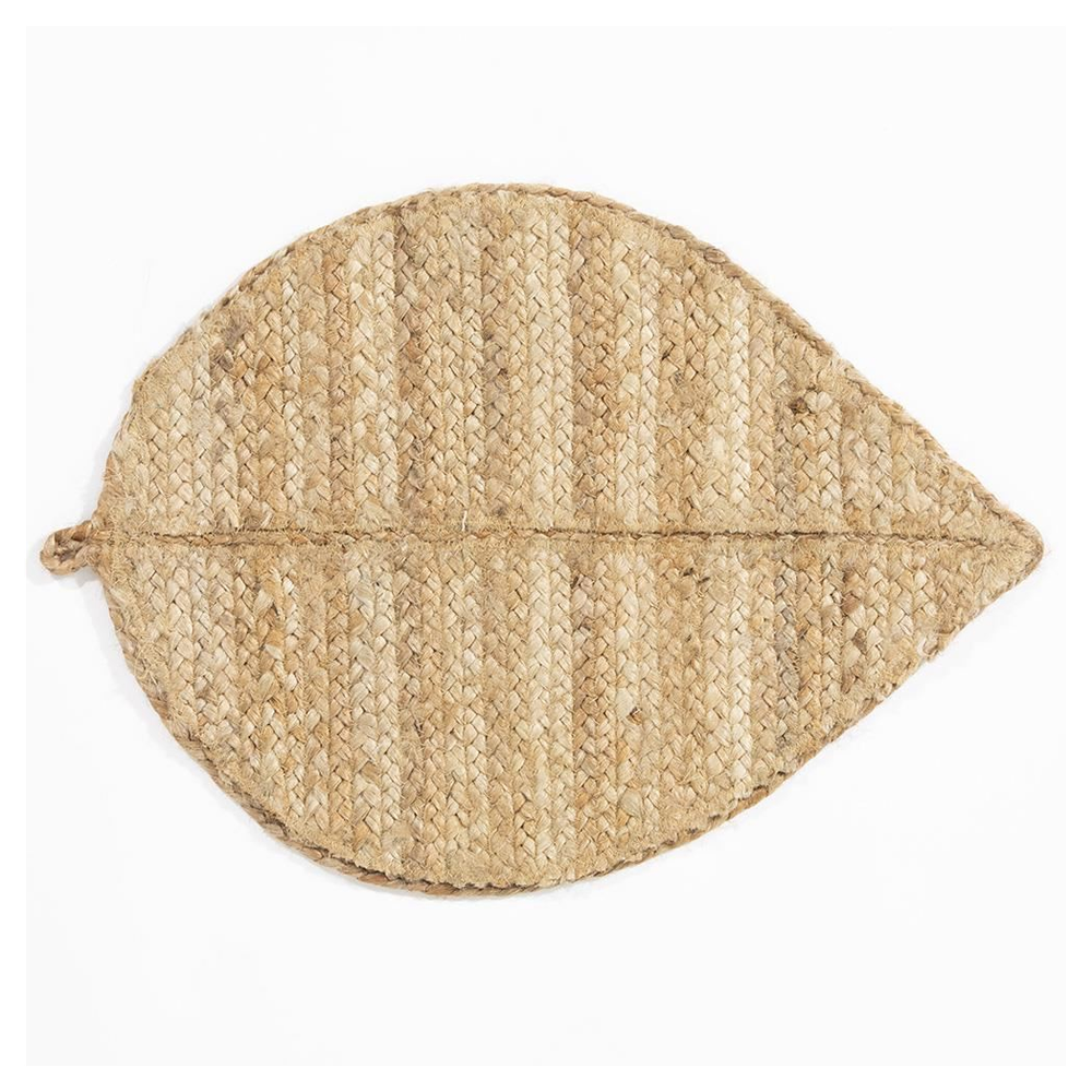 Wye Jute Leaf Shape Natural Placement