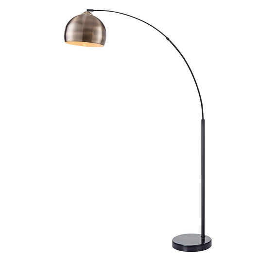 Standard Arc Curved Floor Lamp — Antique Brass
