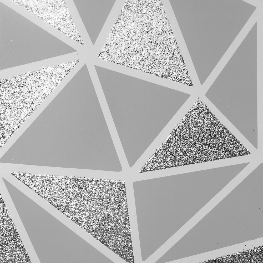 Sequin Fragments Silver & Grey Wallpaper