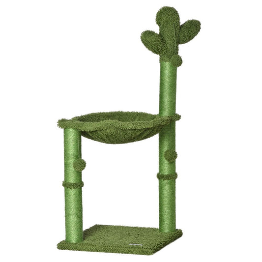 Cactus Cat Tree with Scratching Post & Hammock Bed