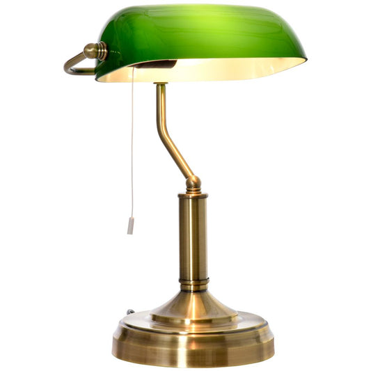 Banker's Table Lamp  — Antique Bronze Base