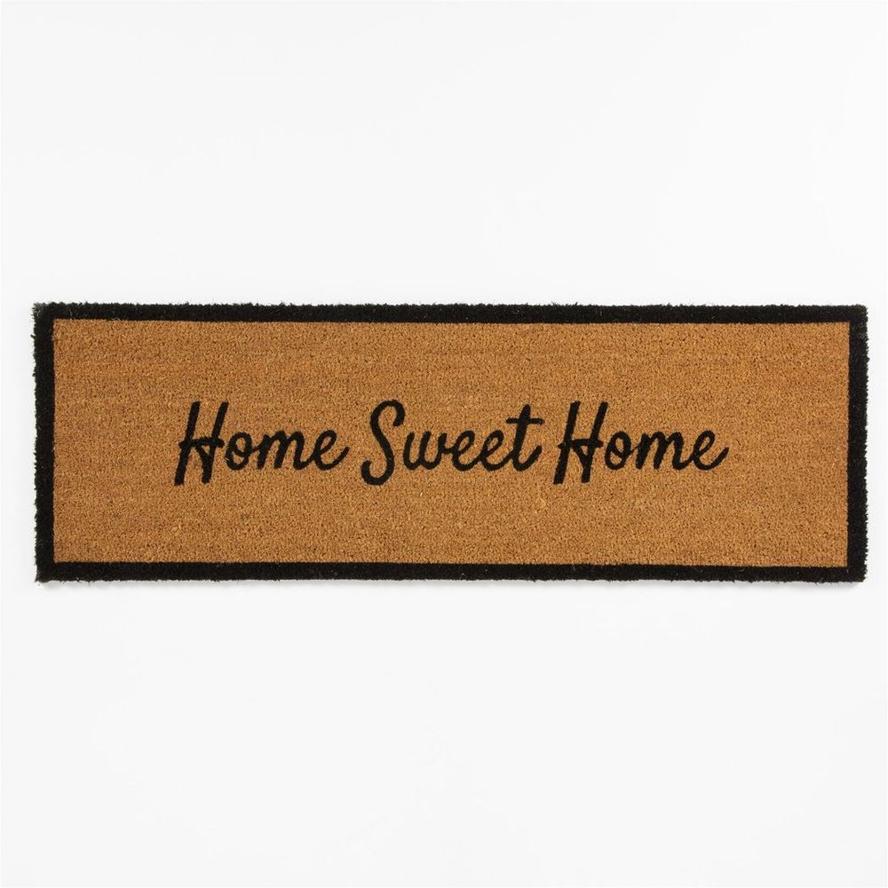 Astley Slogan Home Sweet Home Natural Doormat
