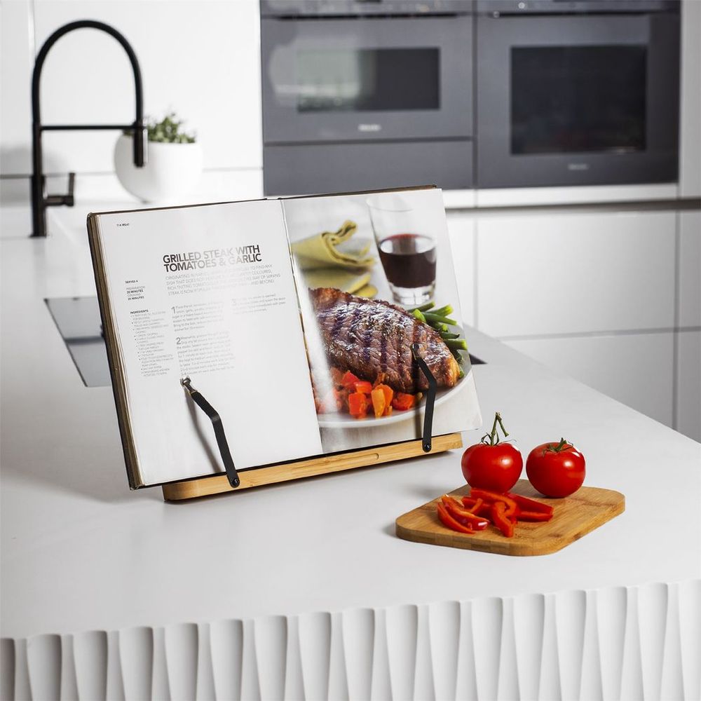 Recipe Book Stand — Bamboo