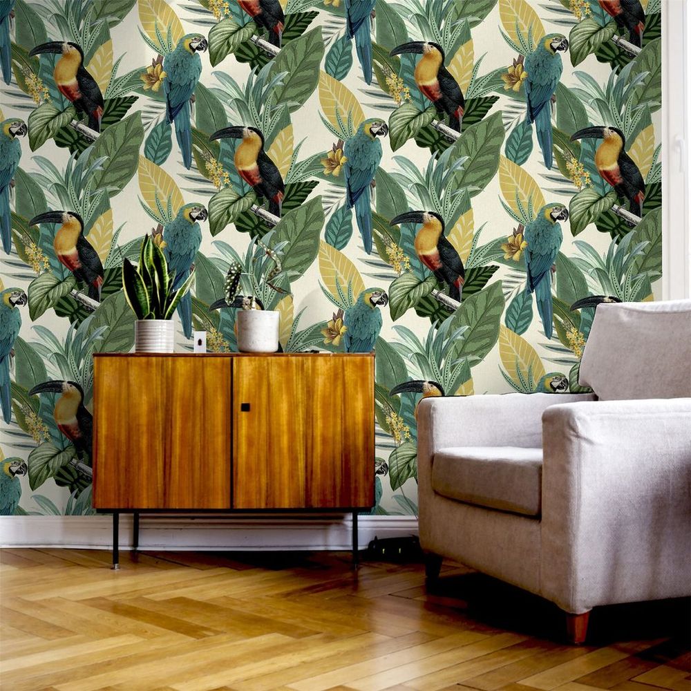 Toucan Jungle Wallpaper