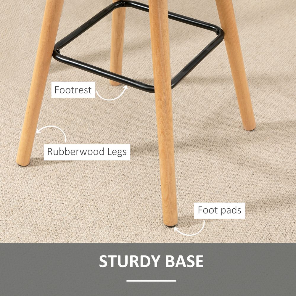 Set of 2 Bar stools — Grey