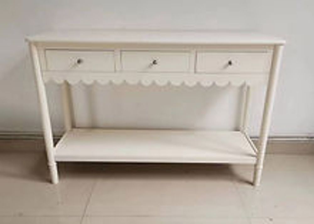 120CM 3 DRAWER SIDE TABLE
