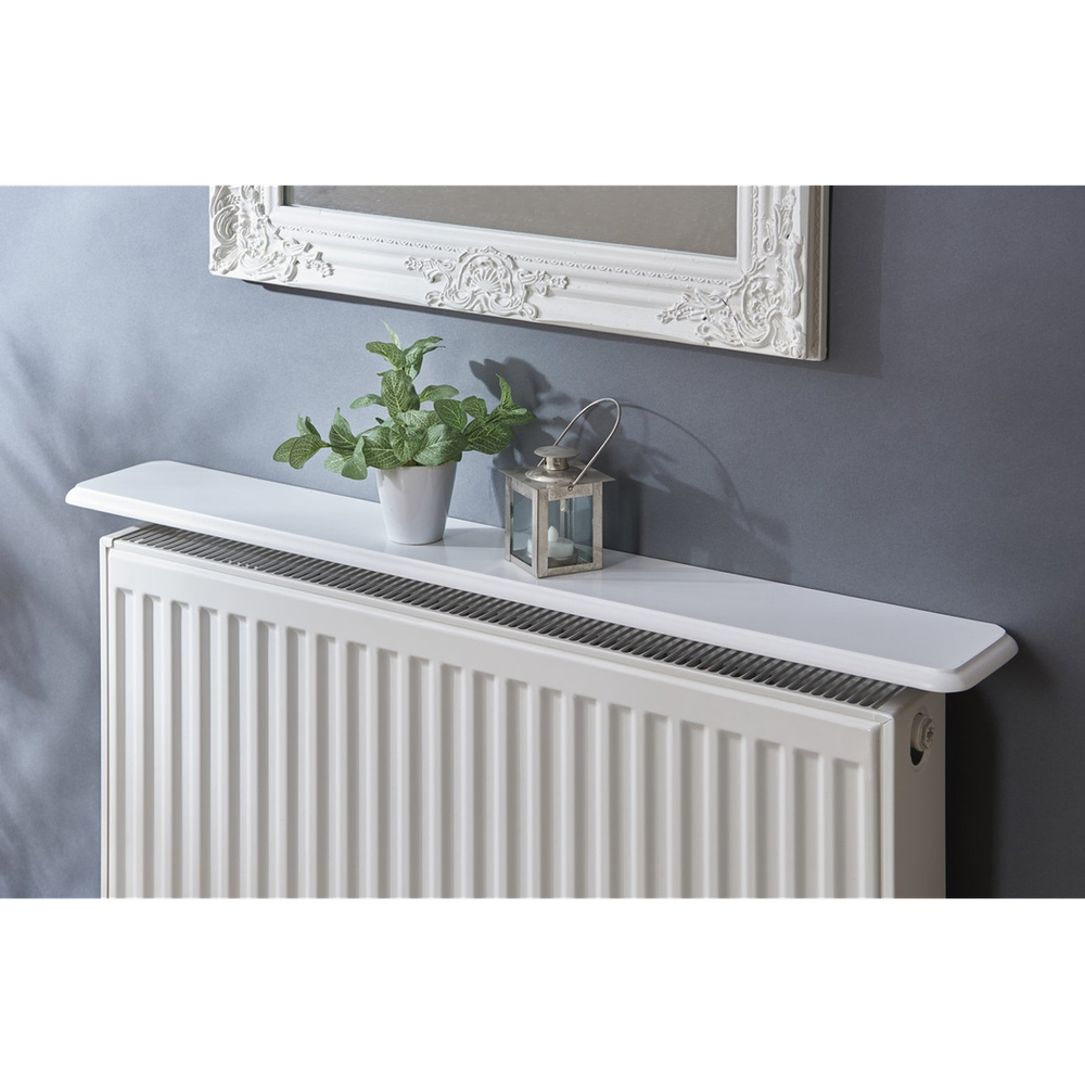 Radiator Shelf 60cm - White Satin Finish