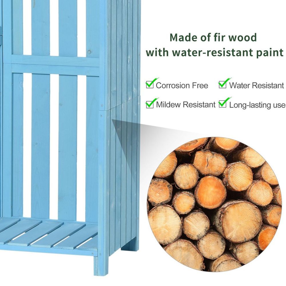 Garden Storage Shed with Firewood House