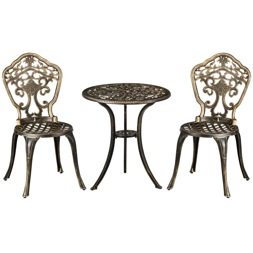 3-Piece Cast Aluminium Garden Bistro Set