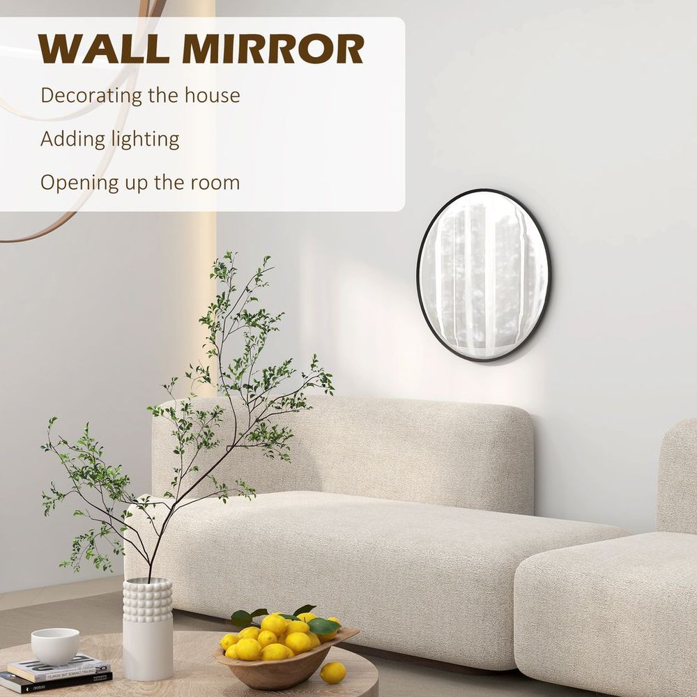 HOMCOM Wall Mirror — Black