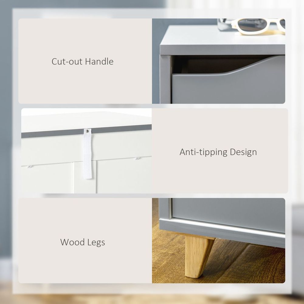 Chest of Drawers 3-Drawer Dresser Storage Cabinet