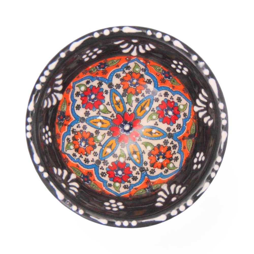 Handmade Ceramic Bowl Mexican — Black