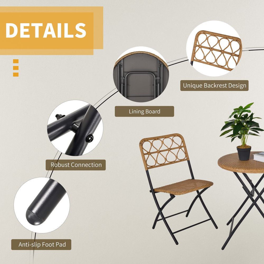 Hand Woven Rattan Wicker Table & Chairs