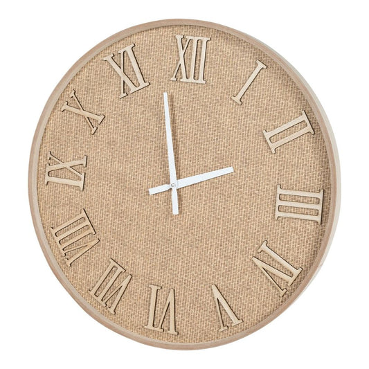 Serenity Hessian Woven Wall Clock