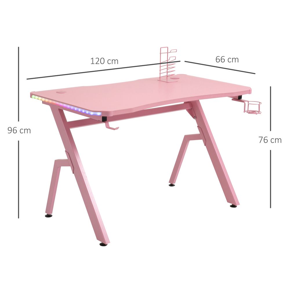 Home Office Desk — Pink
