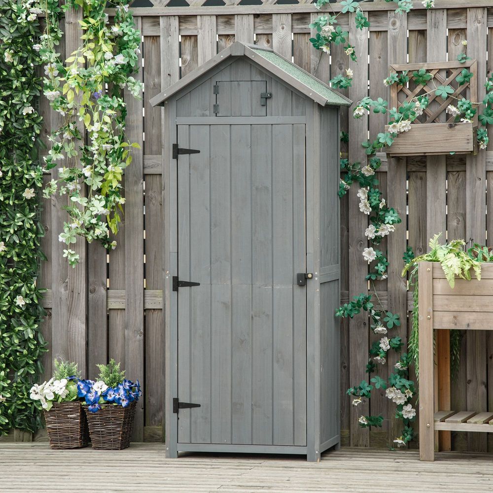 Vertical Garden Shed with 3 X Shelves