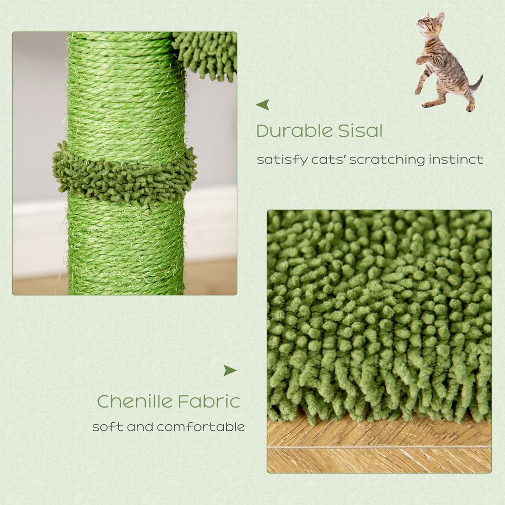 Cactus Cat Tree with Scratching Post & Hammock Bed