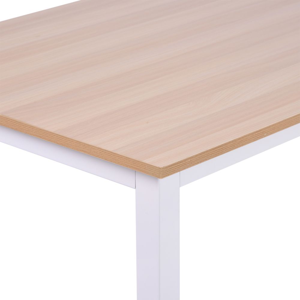 Desk with White Metal Frame