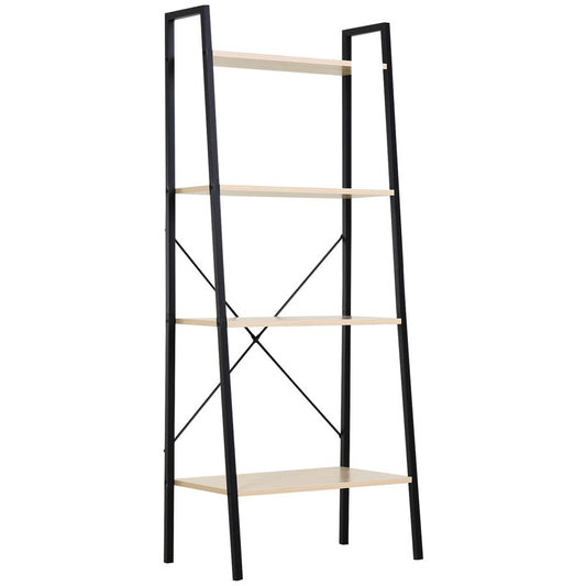 4-Tier Minimalistic Ladder Shelf Unit Steel Frame