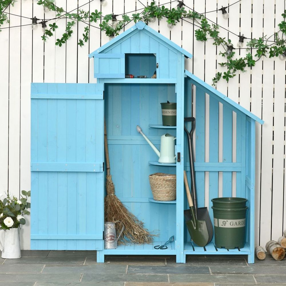 Garden Storage Shed with Firewood House