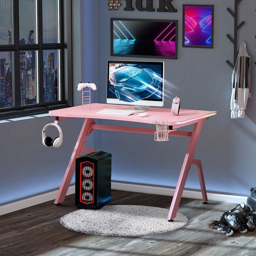 Home Office Desk — Pink