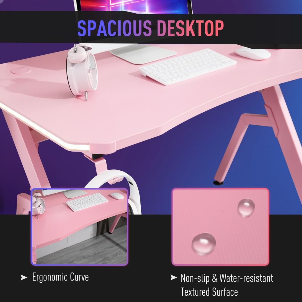 Home Office Desk — Pink