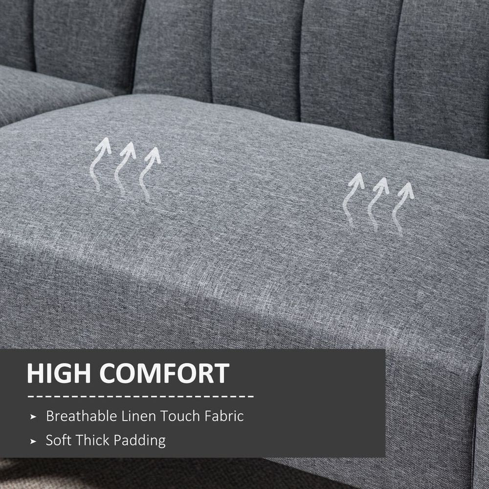 Two Seater Sofa Bed with Adjustable Backrest