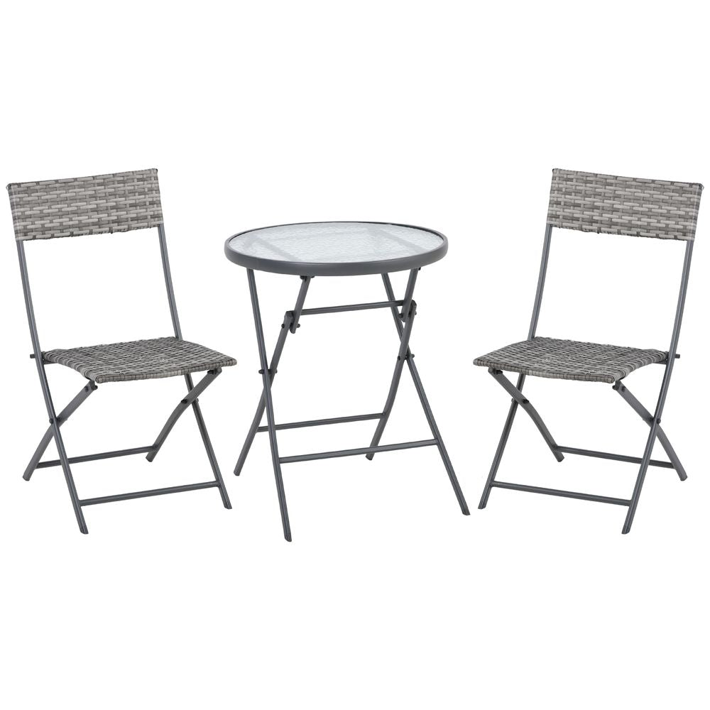 3-Piece Patio Wicker Bistro Set