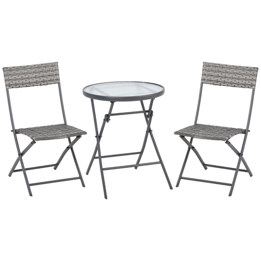 3-Piece Patio Wicker Bistro Set