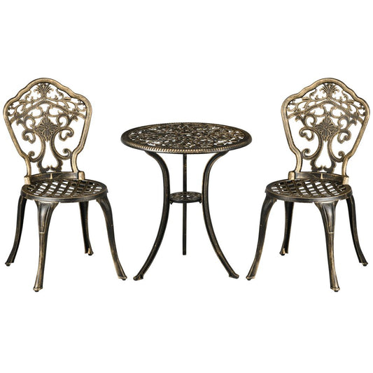 3-Piece Cast Aluminium Garden Bistro Set